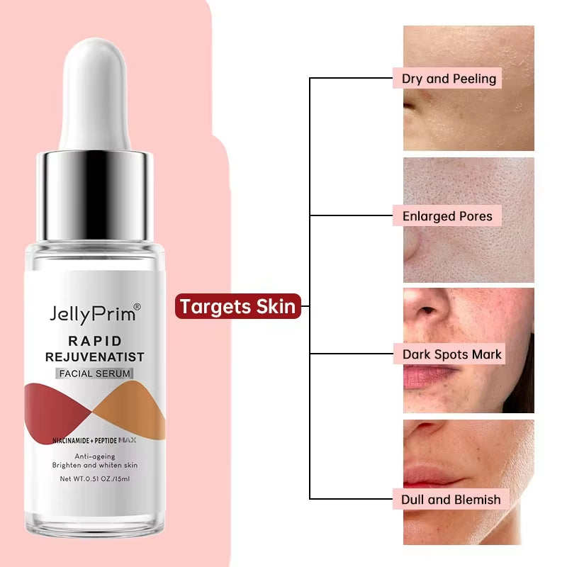 Niacinamide Whitening Serum Face Dark Spot Removal Moisturizing Shrinking Pore Hyaluronic Acid Nourishing Facial Serum Skin Care