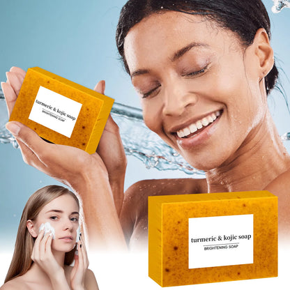 Skin Brightening Bar, Kojic Bar, Reduces Dark Spots, Hyperpigmentation and Other Types of Skin Damage, 100G